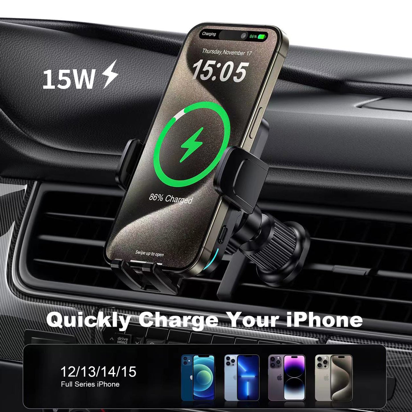 Universal Automatic Wireless Car Charger - CH-321