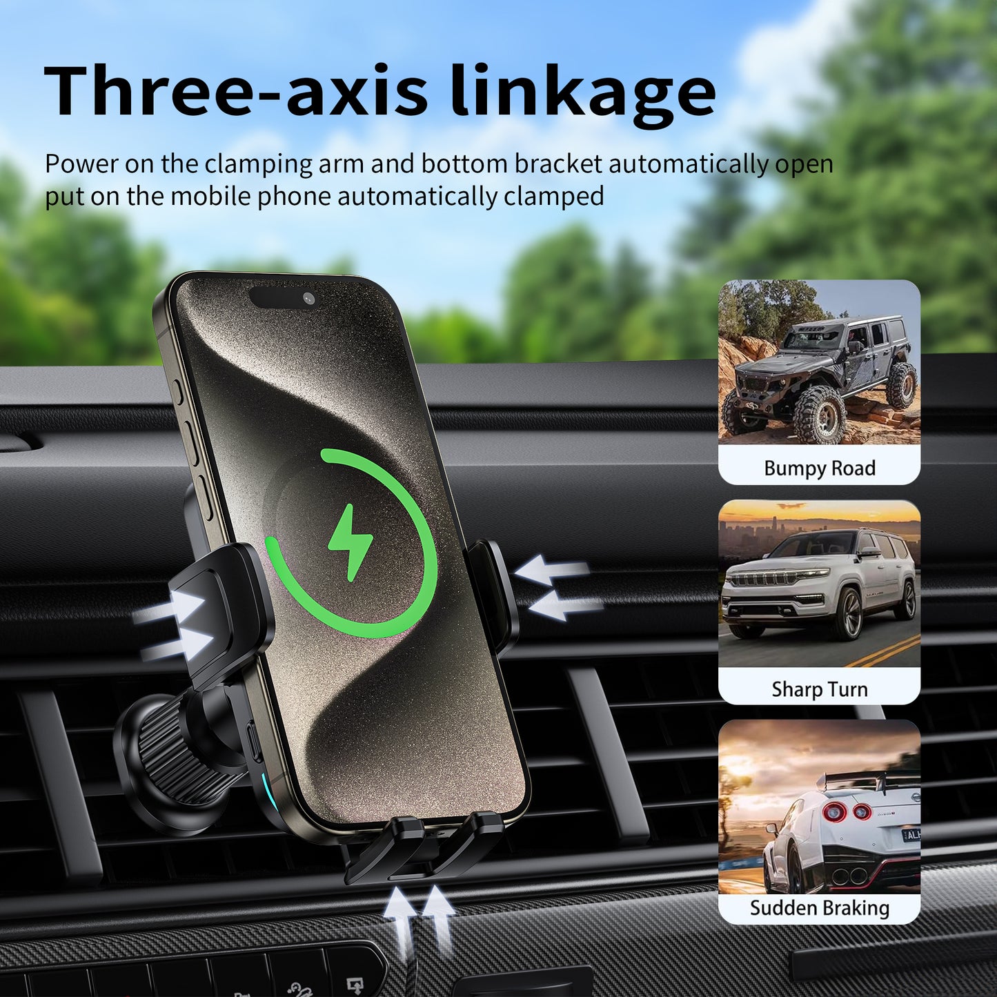 Universal Automatic Wireless Car Charger - CH-321
