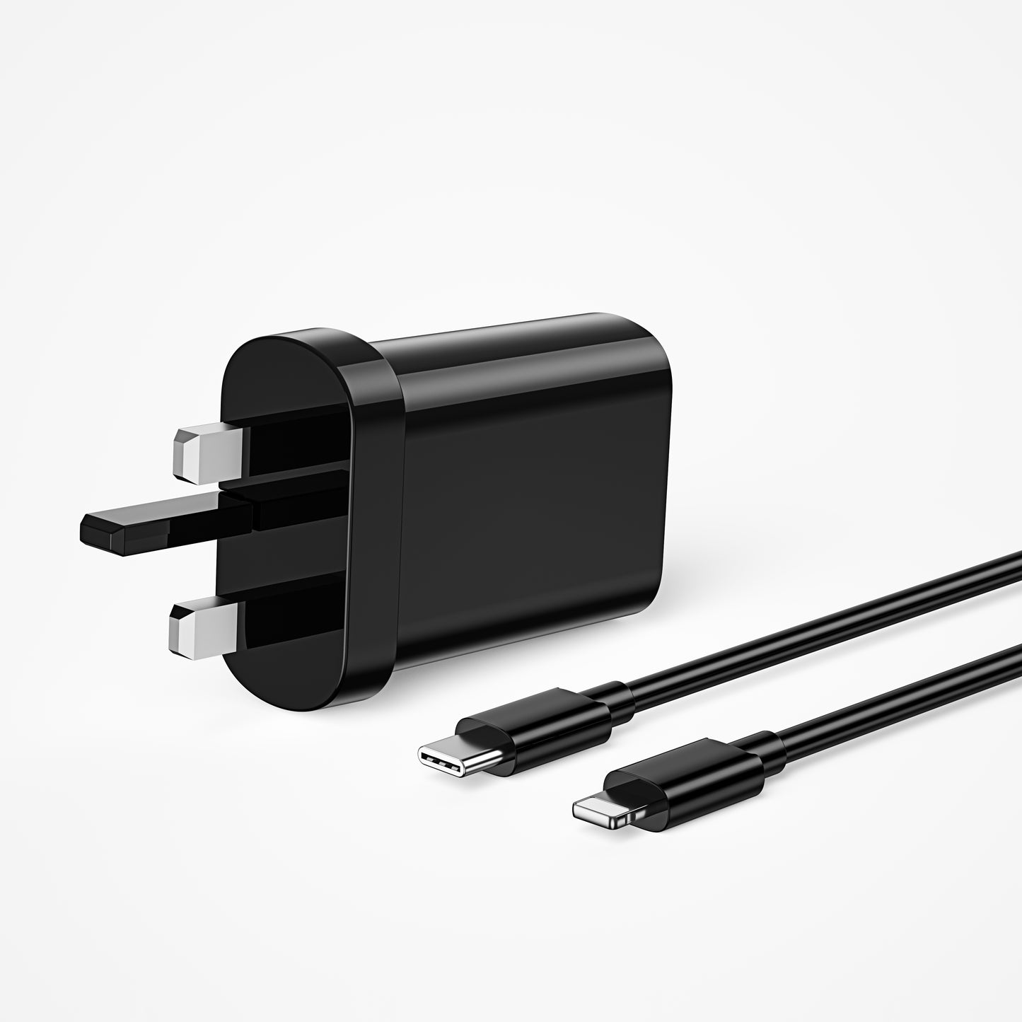 20W PD Charger + USB-C to Lightning Cable Set - Wi-U001 C-L (UK Plug)