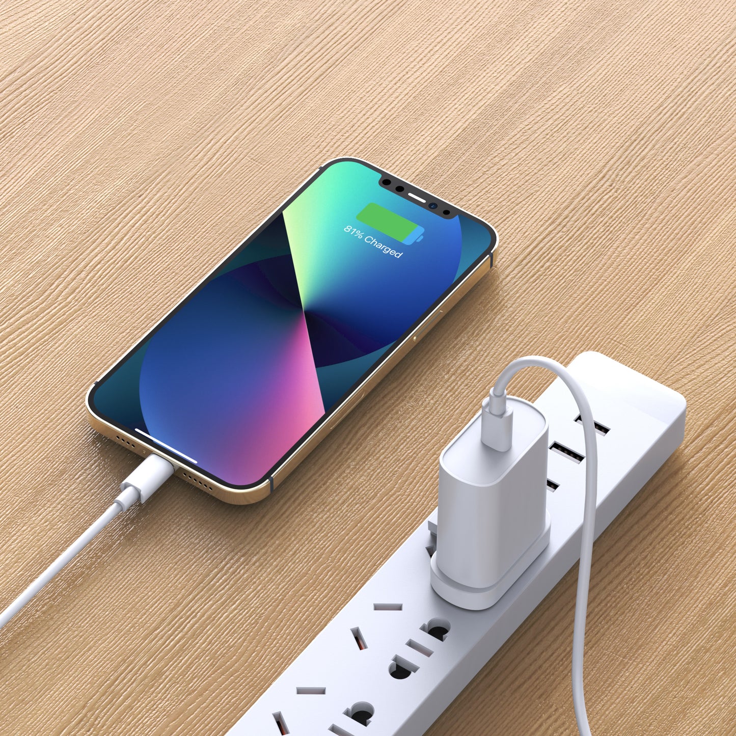 20W PD Charger + USB-C to Lightning Cable Set - Wi-U001 C-L (UK Plug)