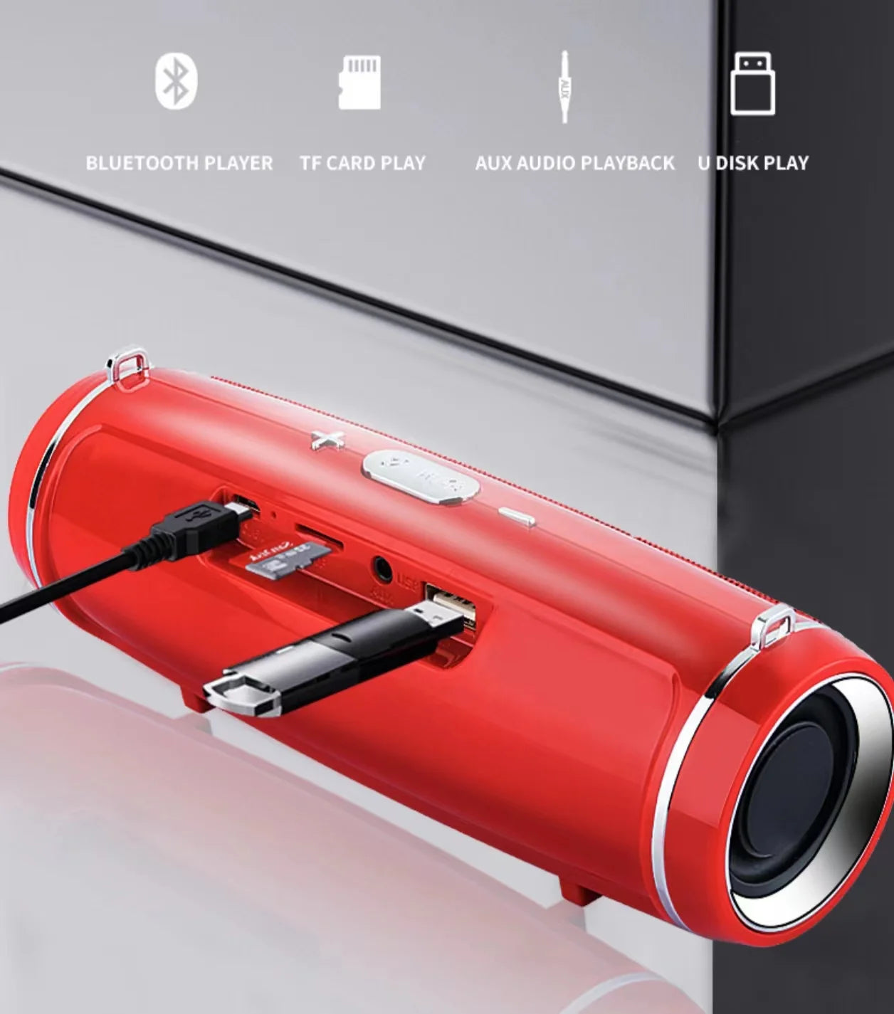 200W Portable Bluetooth Waterproof Subwoofer