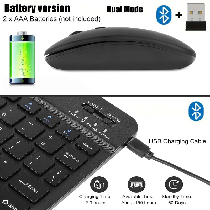 Ultra-Slim Wireless Mouse Keyboard Set